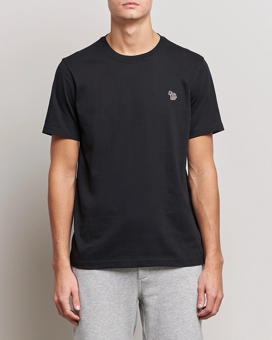 Herre | Tøj | PS Paul Smith | Classic Organic Cotton Zebra T-Shirt Black