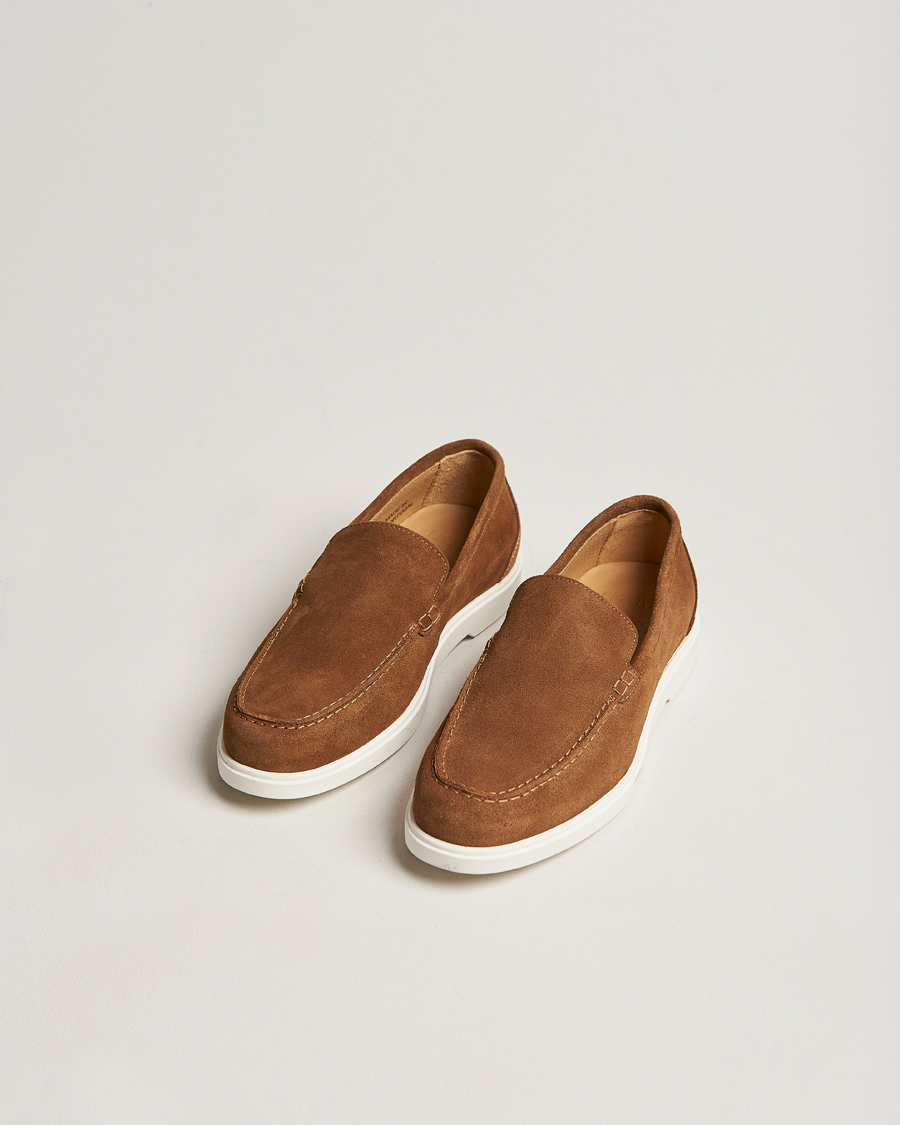 Herre | Håndlavede sko | Loake 1880 | Tuscany Suede Loafer Chestnut