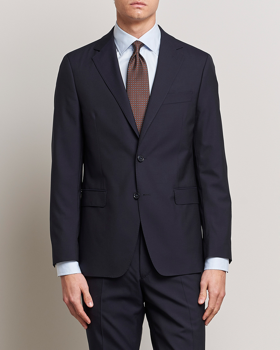 Herre | Business & Beyond | Oscar Jacobson | Falk Wool Blazer Navy