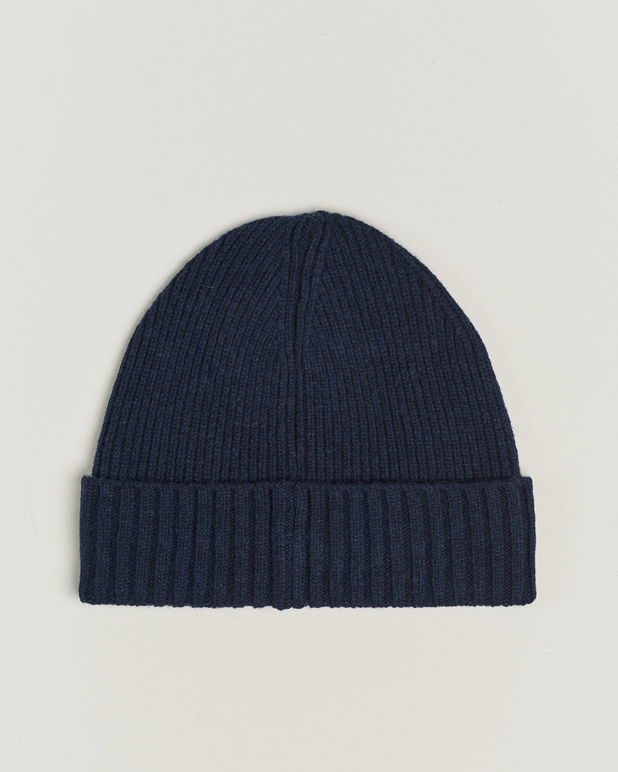 Herre | Huer | GANT | Wool Lined Beanie Marine