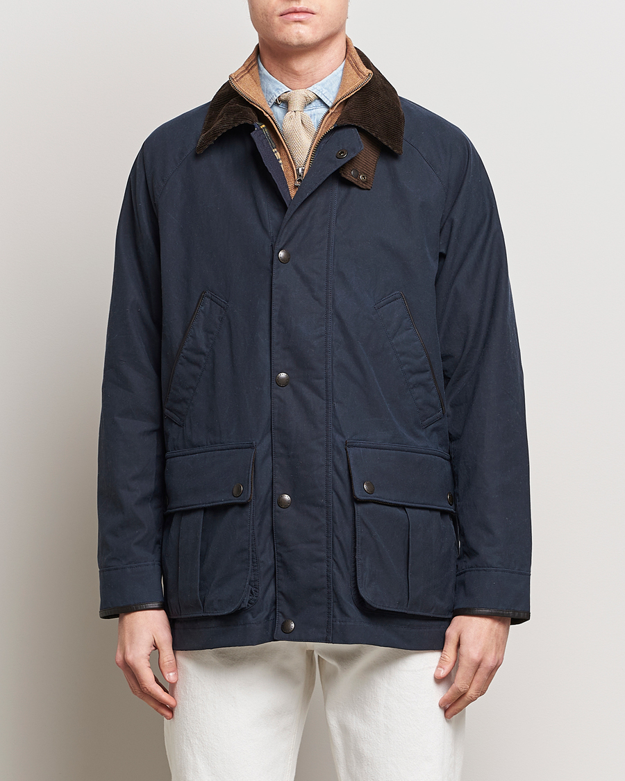 Herre | Polo Ralph Lauren | Polo Ralph Lauren | Waxed Cotton Field Jacket Navy