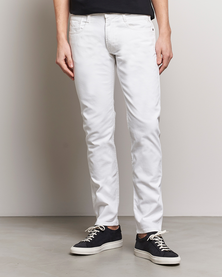 Herre | Tøj | Replay | Anbass Powerstretch Jeans White