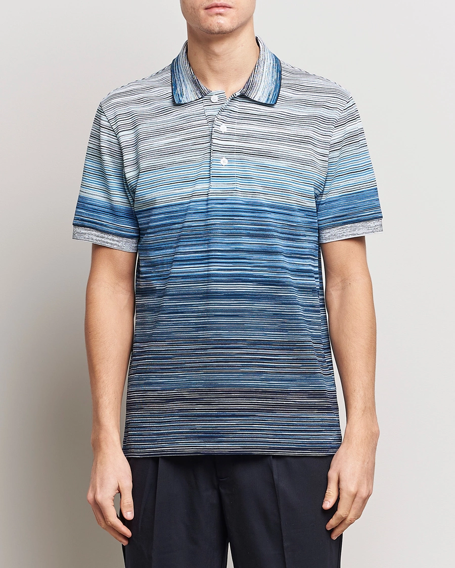 Herre | Polotrøjer | Missoni | Space Dyed Polo Blue