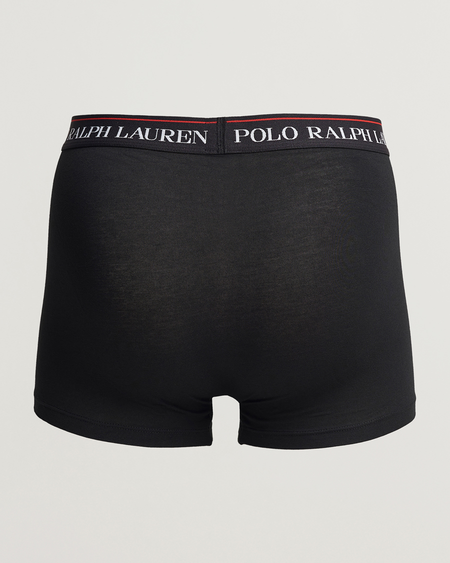 Herre | Boxershorts | Polo Ralph Lauren | 3-Pack Cotton Stretch Trunk Heather/Red PP/Black