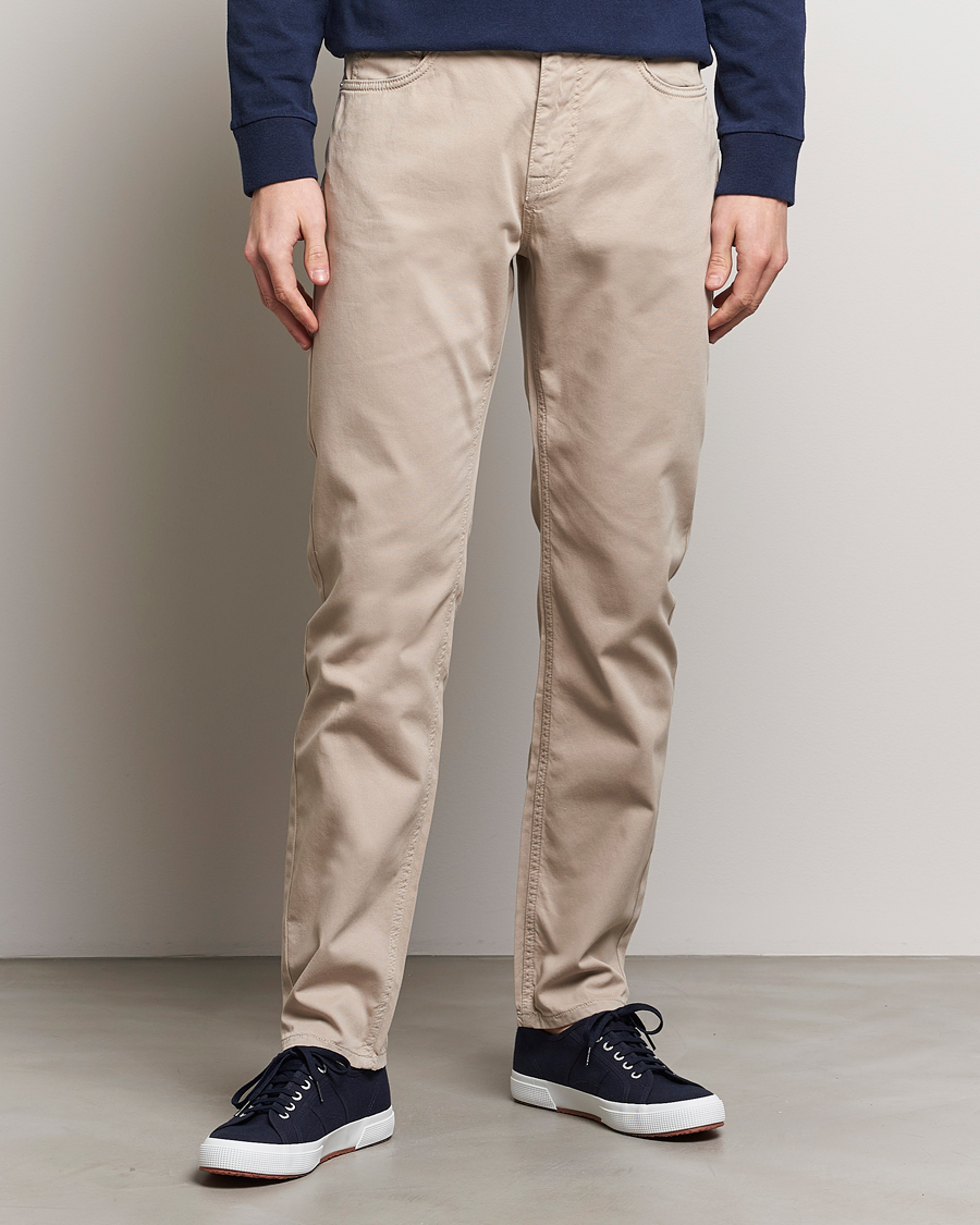 Herre | Afdelinger | Morris | James Structured 5-Pocket Trousers Khaki