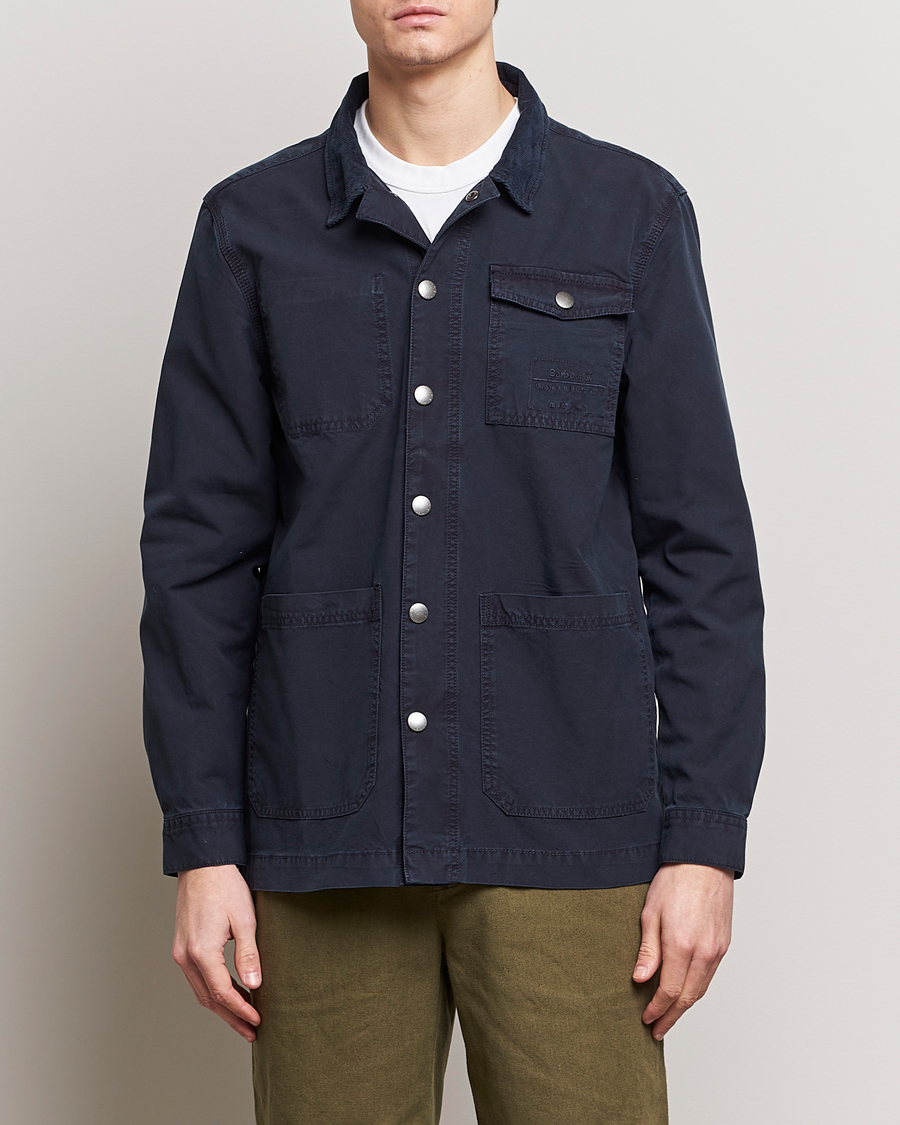 Herre | Barbour Lifestyle | Barbour Lifestyle | Grindle Cotton Overshirt Navy
