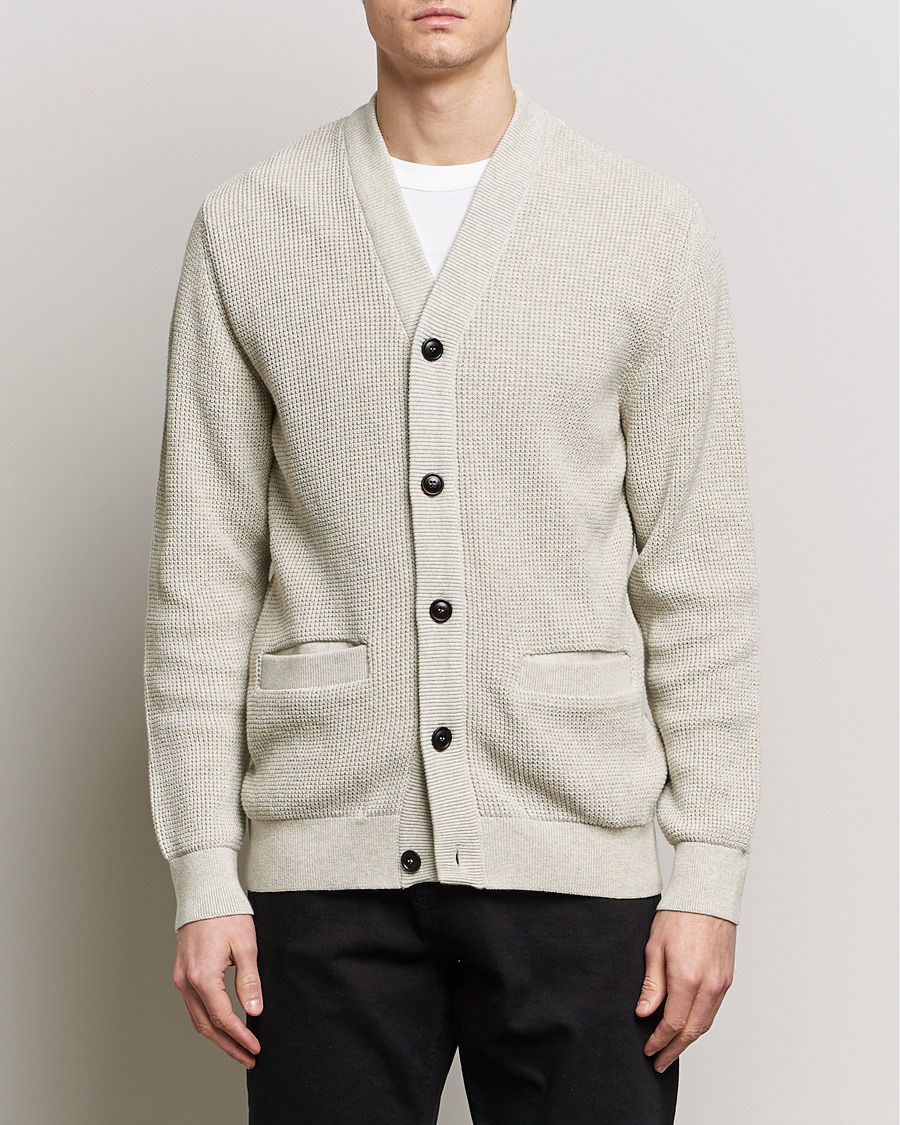 Herre | Trøjer | Barbour Lifestyle | Howick Knitted Cotton Cardigan Whisper White
