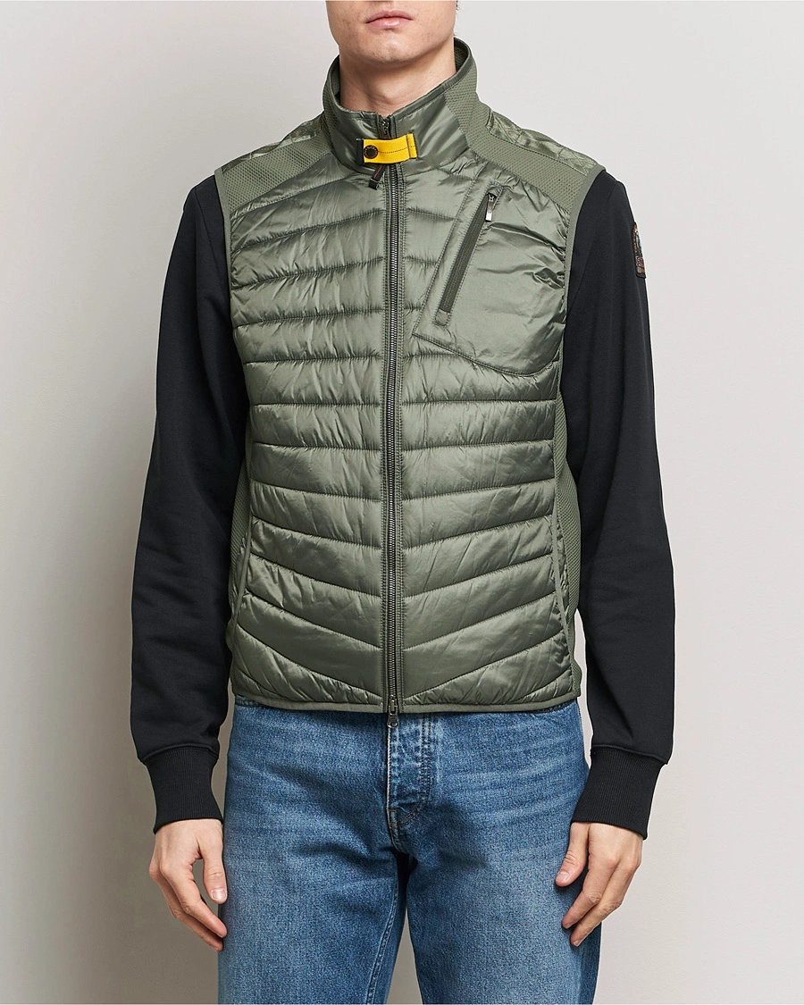 Herre | Parajumpers | Parajumpers | Zavier Hybrid Vest Thyme Green