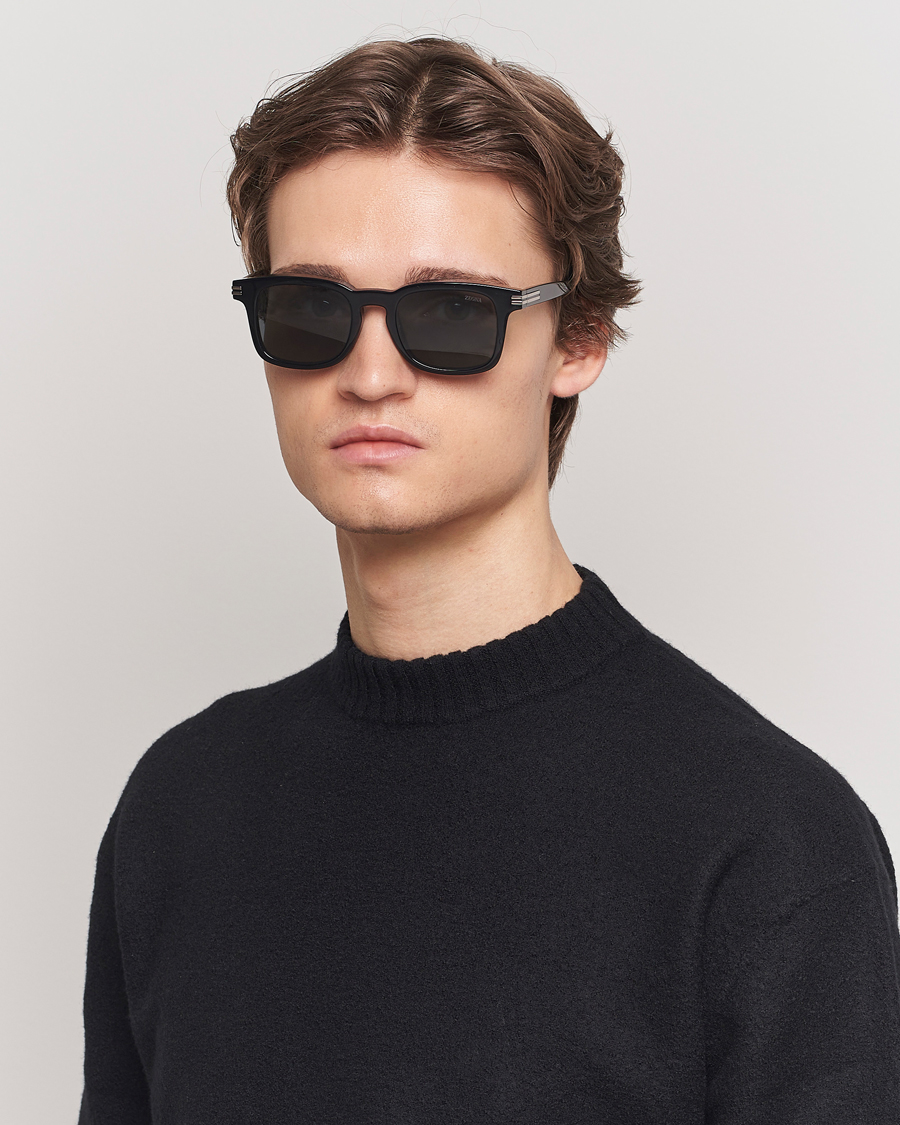 Herre | Tilbehør | Zegna | EZ0230 Sunglasses Black/Smoke