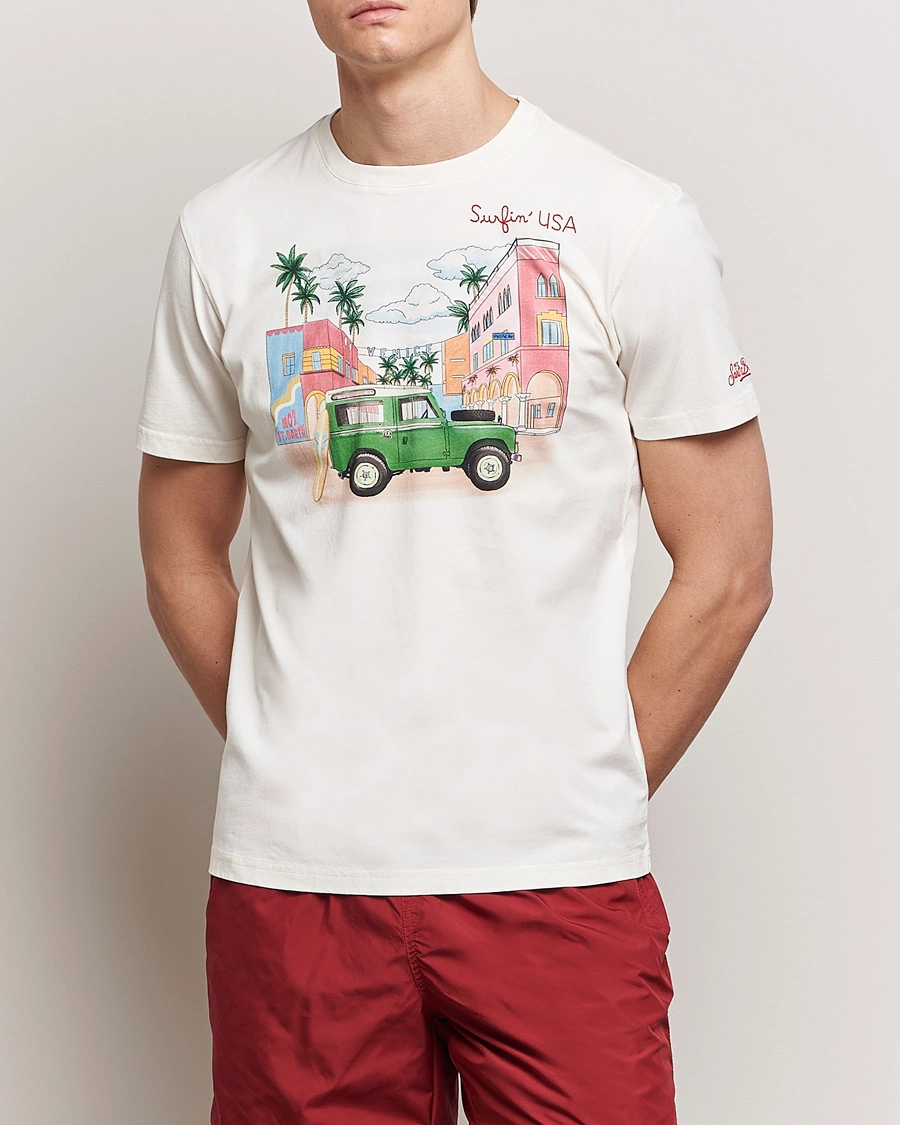 Herre | Tøj | MC2 Saint Barth | Printed Cotton T-Shirt Surfing USA