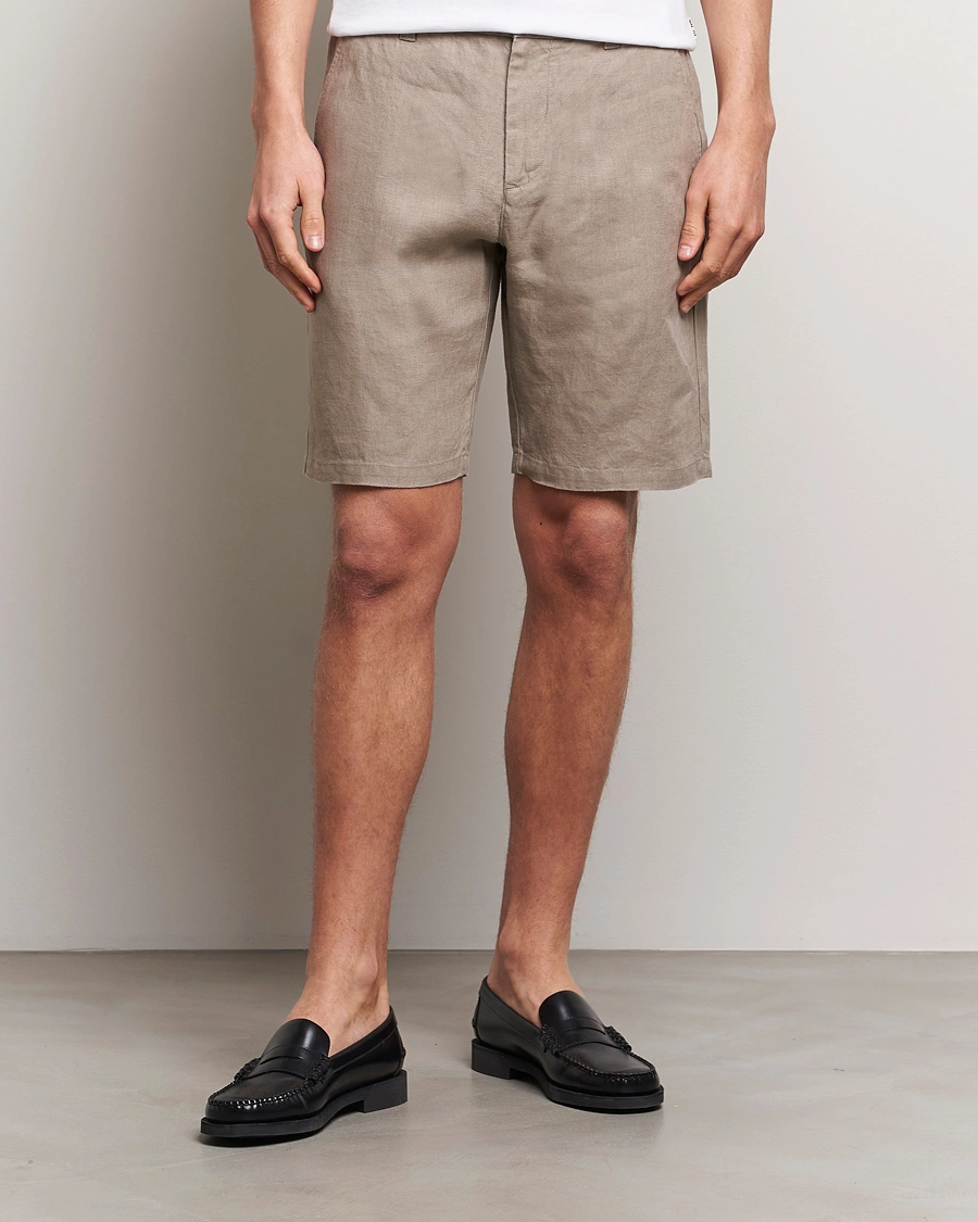 Herre |  | NN07 | Crown Linen Shorts Greige