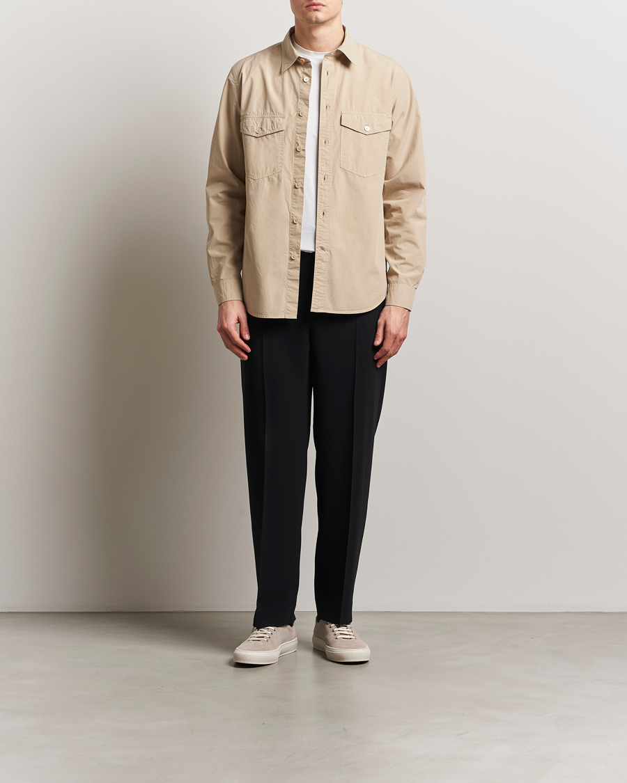 Herre | Skjorter | PS Paul Smith | Casual Fit Overshirt Beige