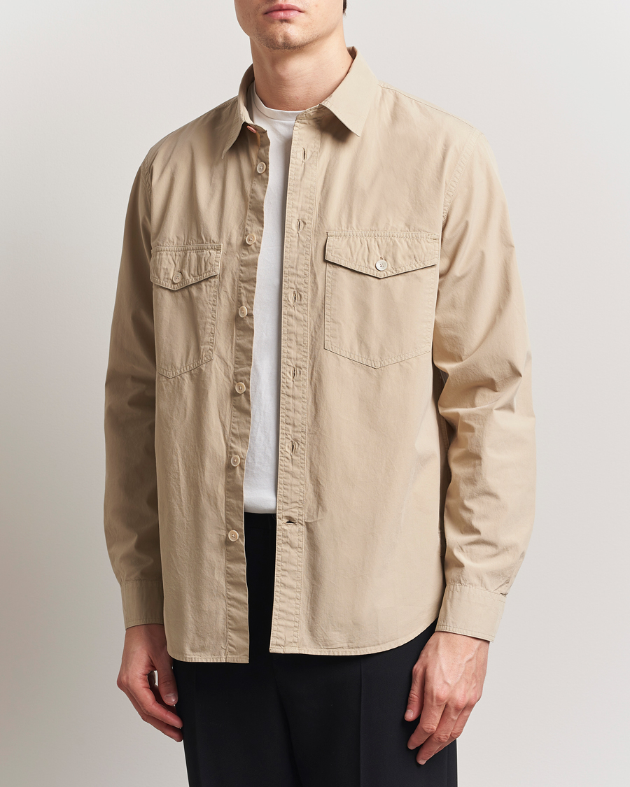 Herre | Skjorter | PS Paul Smith | Casual Fit Overshirt Beige