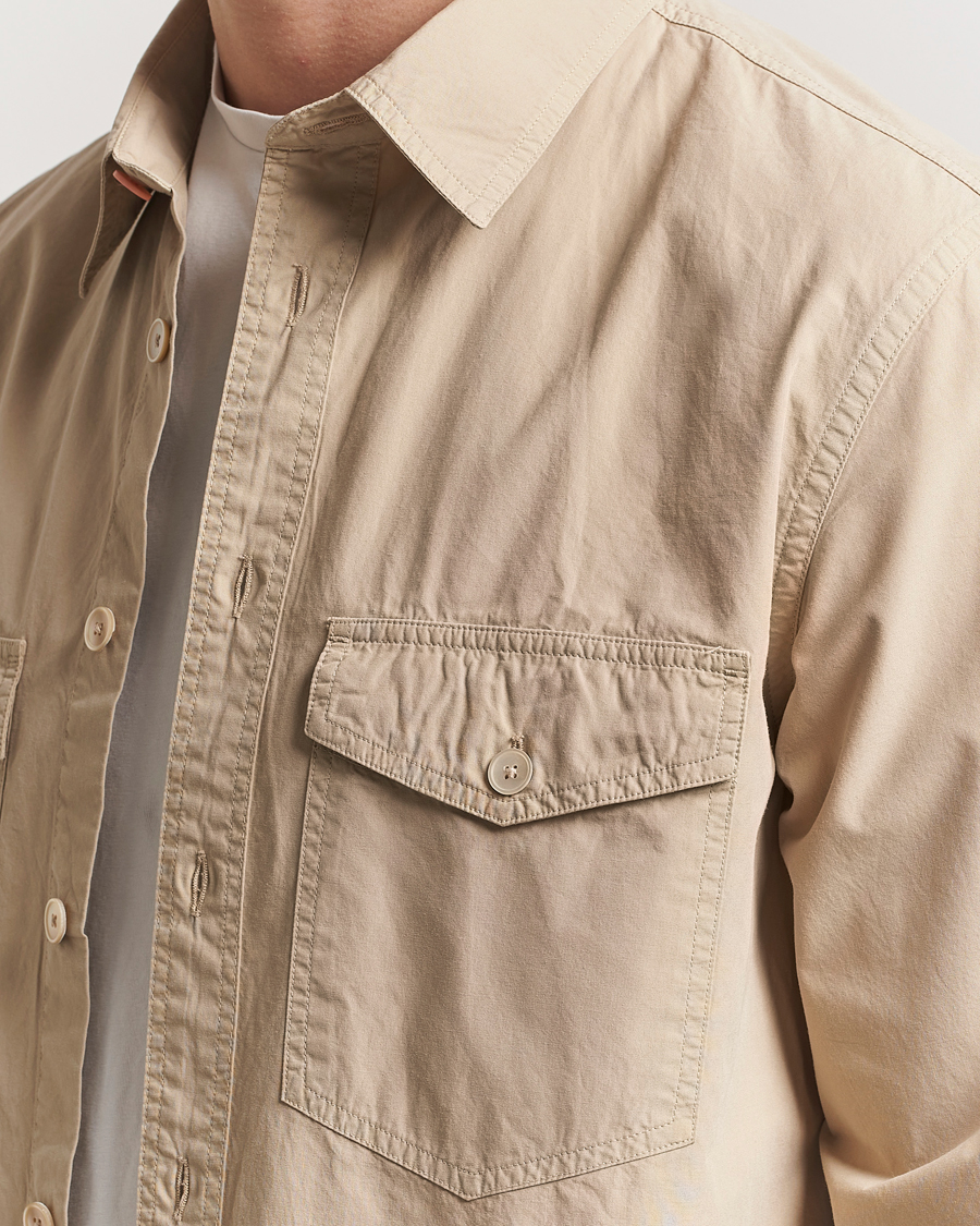 Herre | Skjorter | PS Paul Smith | Casual Fit Overshirt Beige