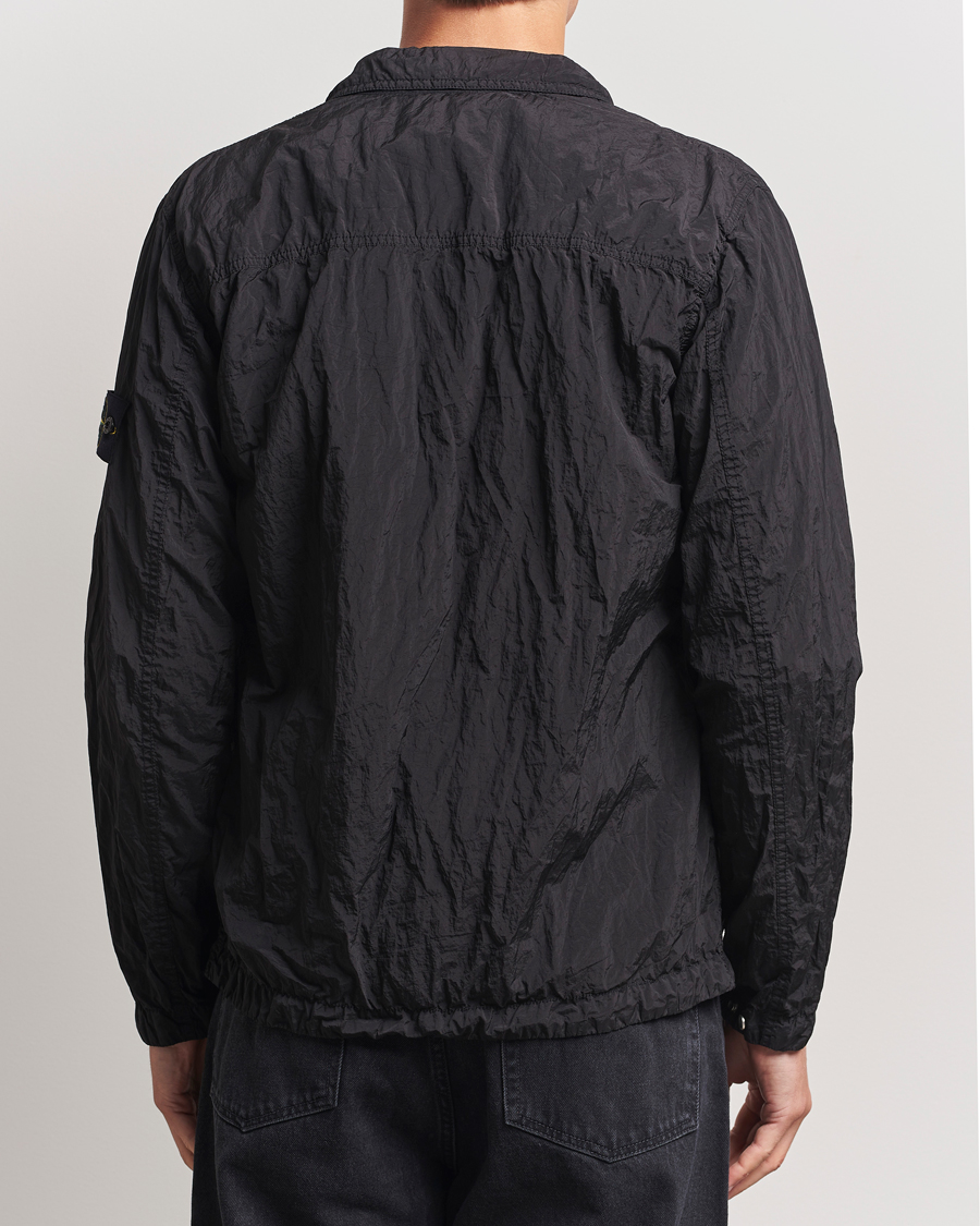 Herre | Skjorter | Stone Island | Nylon Metal Zip Overshirt Black