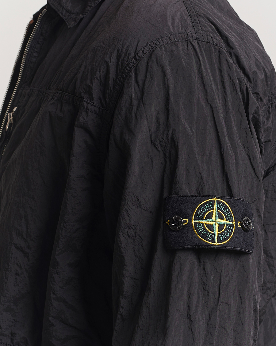 Herre | Skjorter | Stone Island | Nylon Metal Zip Overshirt Black