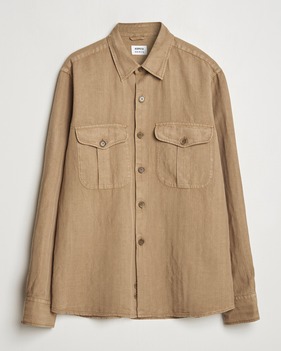 Herre | Skjorter | Aspesi | Double Pocket Overshirt Off White