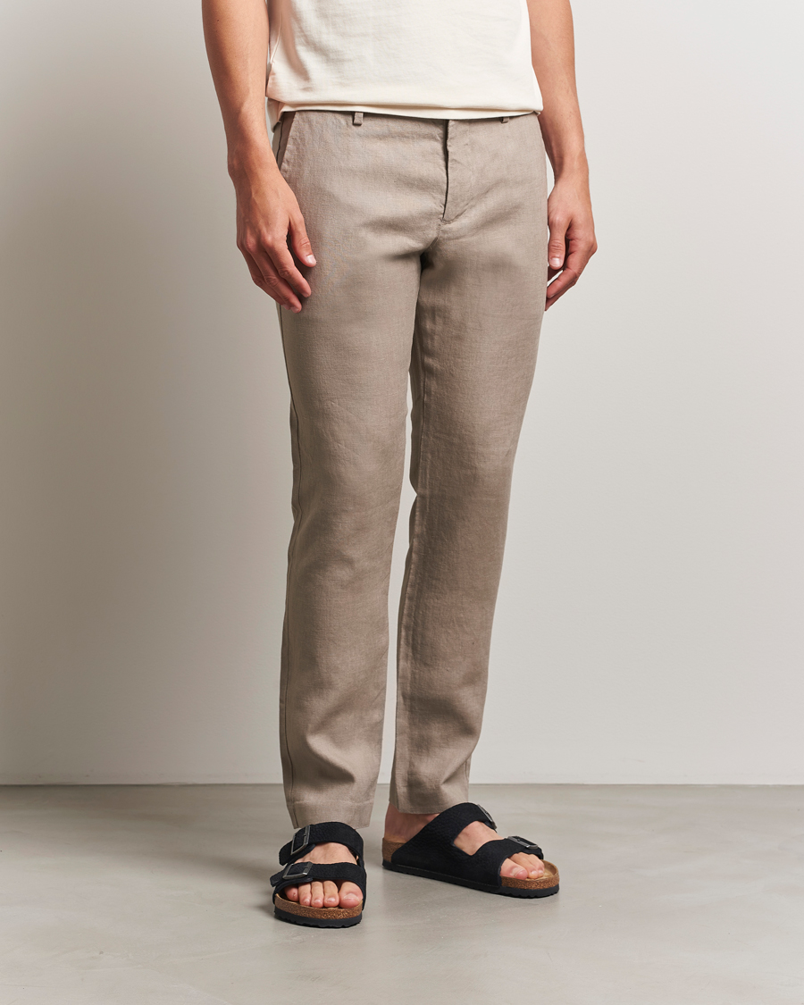 Herre | Bukser | NN07 | Theo Linen Trousers Greige