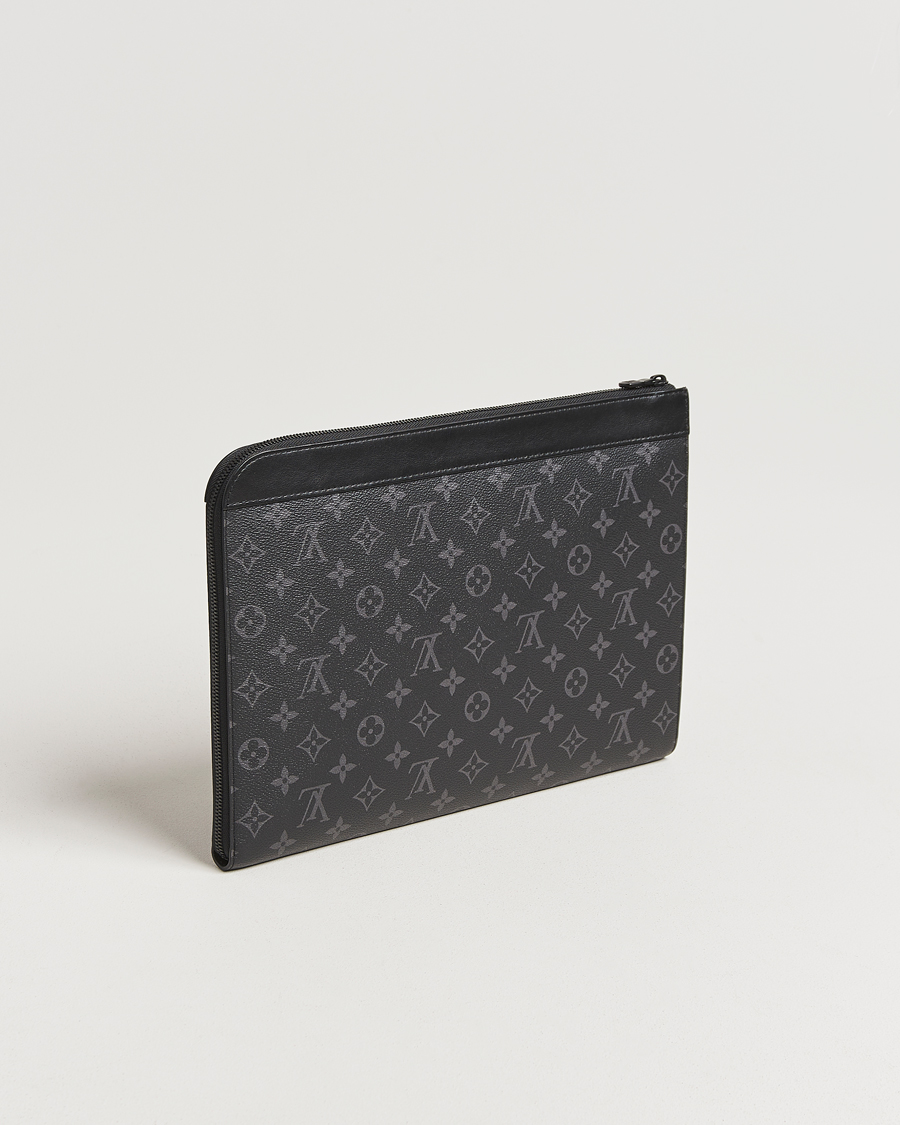Herre | Pre-Owned & Vintage Bags | Louis Vuitton Pre-Owned | Pochette Jour Monogram Eclipse