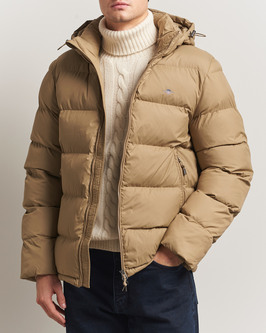 Herre | Jakker | Gant | The Active Cloud Down Jacket Light Taupe