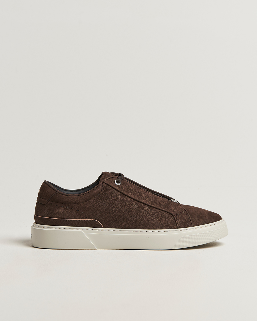 Herre | Sneakers | BOSS CAMEL | Gary Nubuck Sneaker Dark Brown