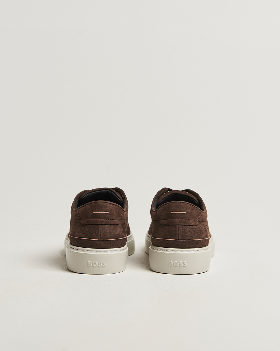 Herre | Sneakers | BOSS CAMEL | Gary Nubuck Sneaker Dark Brown