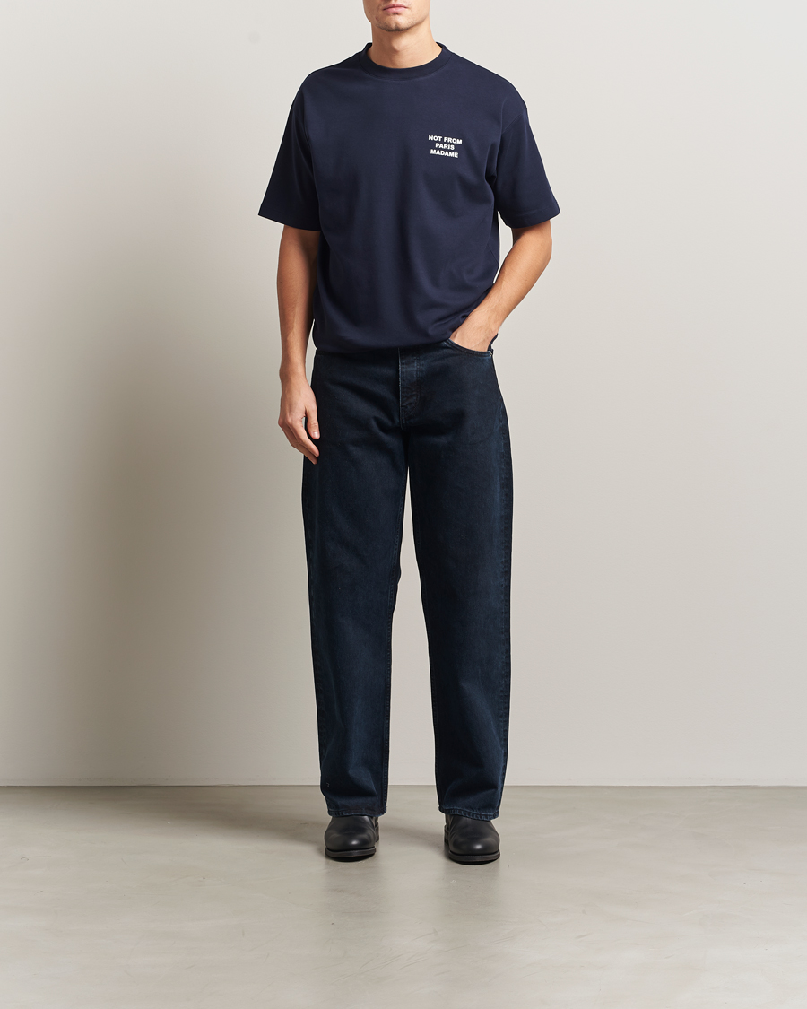 Herre | T-Shirts | Drôle de Monsieur | Slogan T-Shirt Navy
