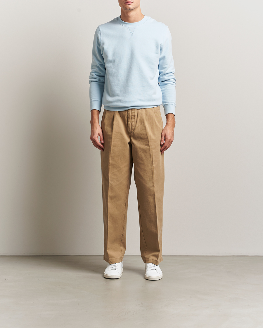 Herre | Trøjer | Sunspel | Loopback Sweatshirt Frost Blue