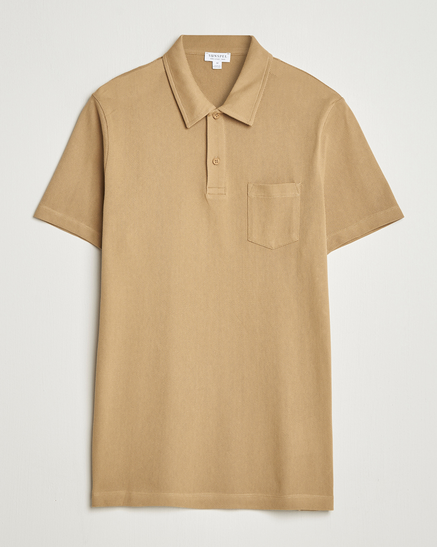 Herre | Polotrøjer | Sunspel | Riviera Polo Shirt Tan