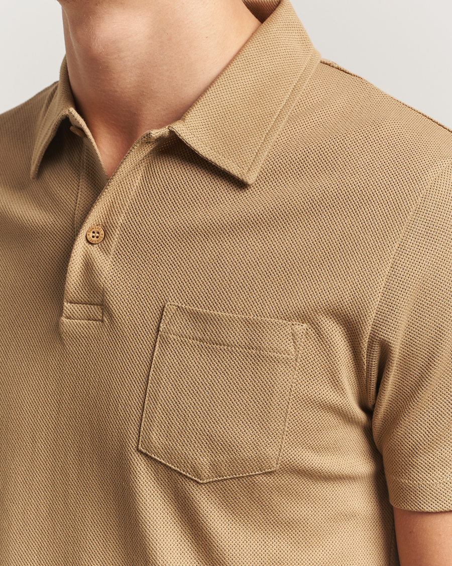Herre | Polotrøjer | Sunspel | Riviera Polo Shirt Tan