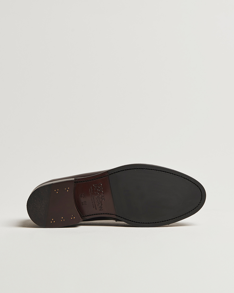 Herre | Loafers | Oscar Jacobson | Penny Loafers Dark Mud Brown
