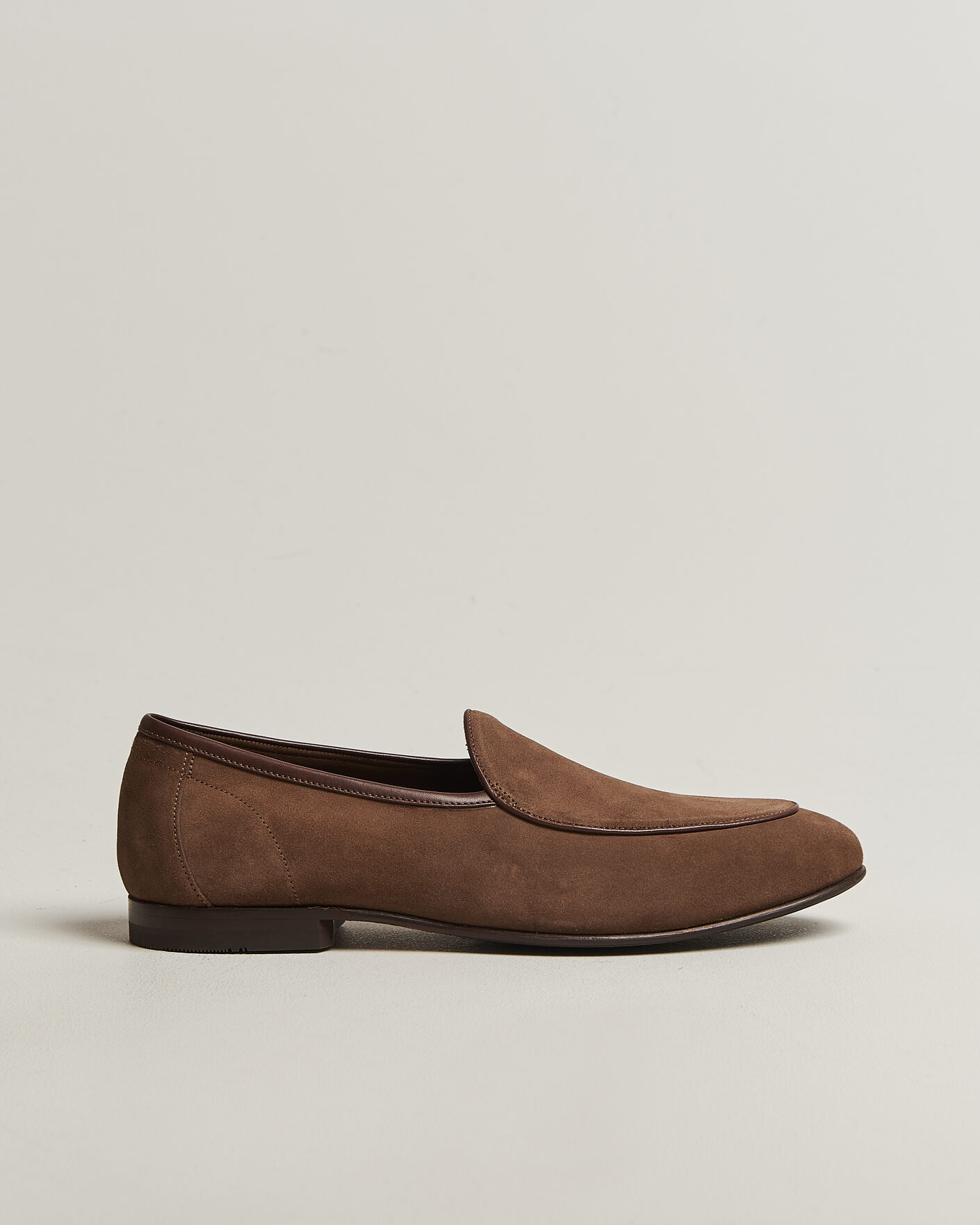 Herre | Loafers | Loake 1880 | Belgrave Suede Belgian Loafer Flint
