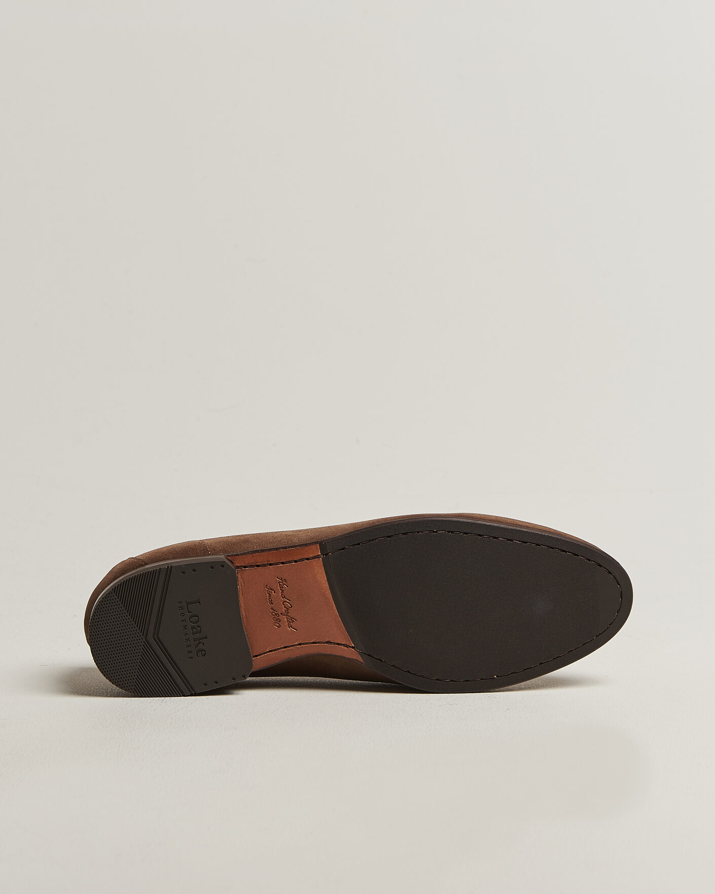 Herre | Loafers | Loake 1880 | Belgrave Suede Belgian Loafer Flint
