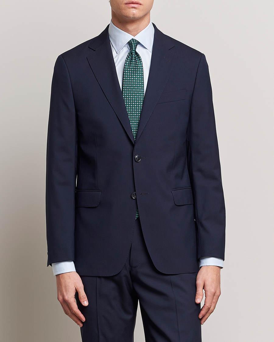 Herre | Jakkesæt | Oscar Jacobson | Falk Wool Suit Blue