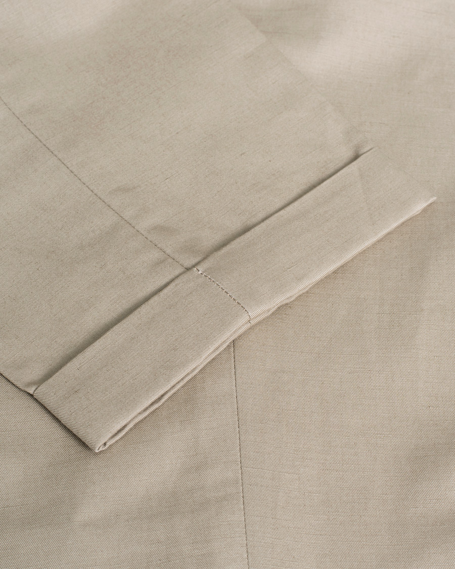 Herre |  | Pre-owned | Briglia 1949 Easy Fit Pleated Linen/Cotton Trousers Beige