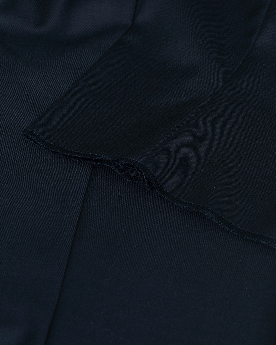 Herre |  | Pre-owned | Giorgio Armani Tapered Wool/Cashmere Gabardine Trousers Navy