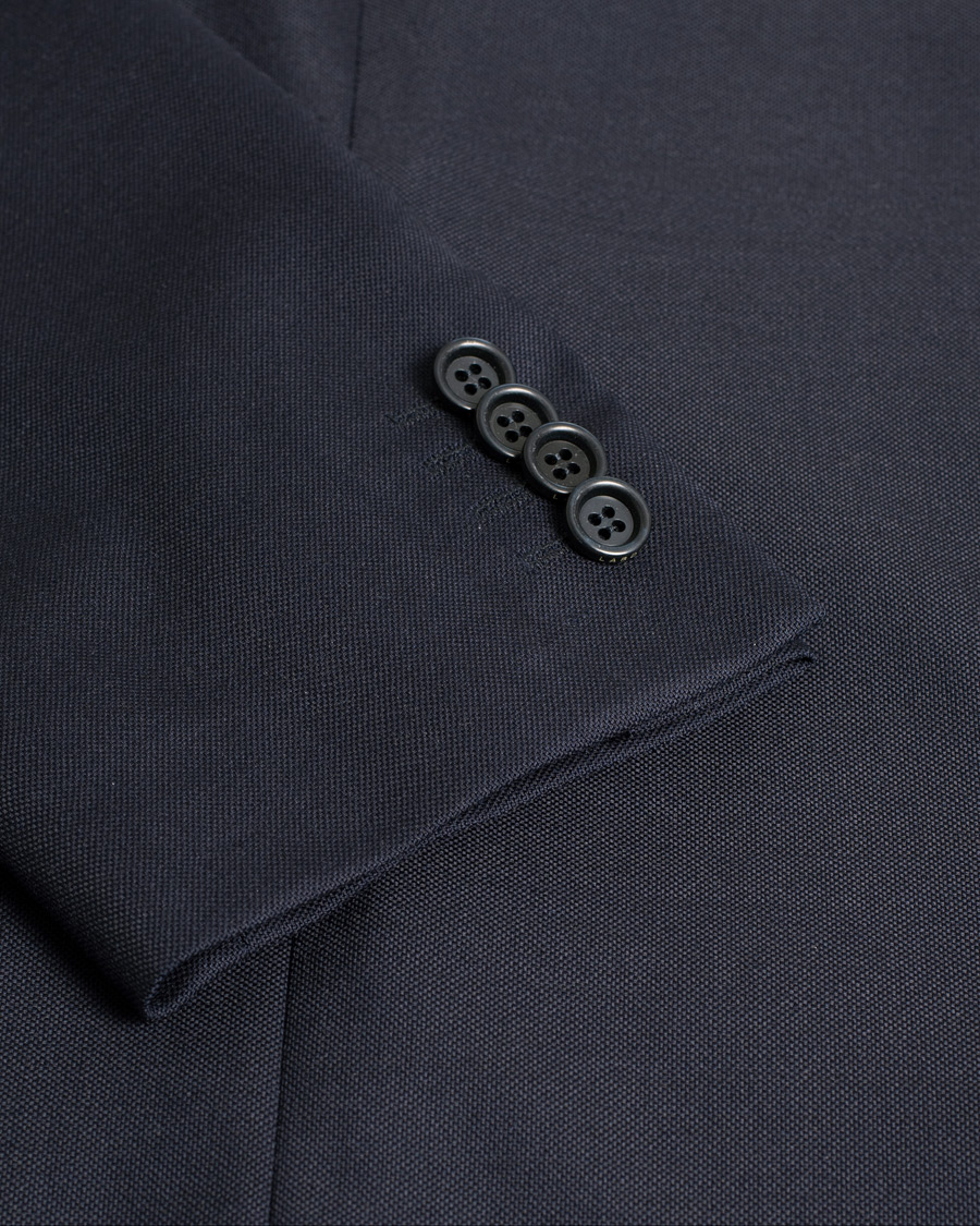 Herre |  | Pre-owned | Lardini Patch Pocket Wool Blazer Navy