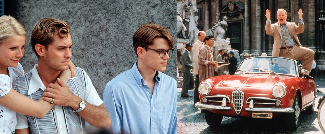 Biler på det hvide lærred: Alfa Romeo Giulietta Spider i The Talented Mr. Ripley