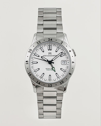  Royal Steel Worldtimer 36mm White with Steel