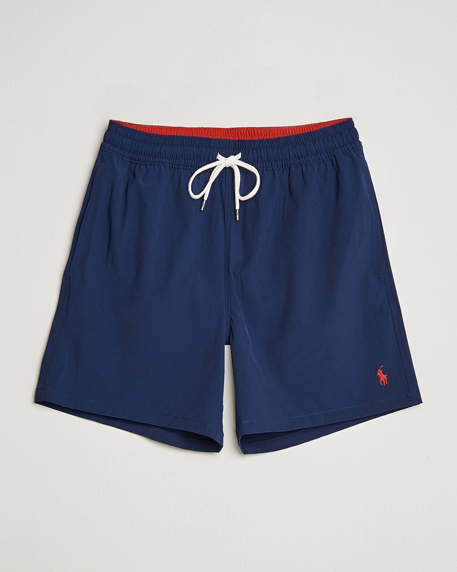 Herre | Badebukser med snøre | Polo Ralph Lauren | Traveler Boxer Swimshorts Newport Navy