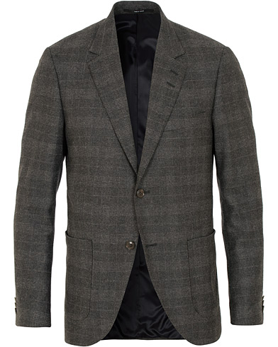  Jamot Wool Check Patch Pocket Blazer Grey