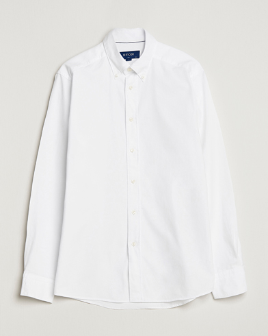  Slim Fit Royal Oxford Button Down White