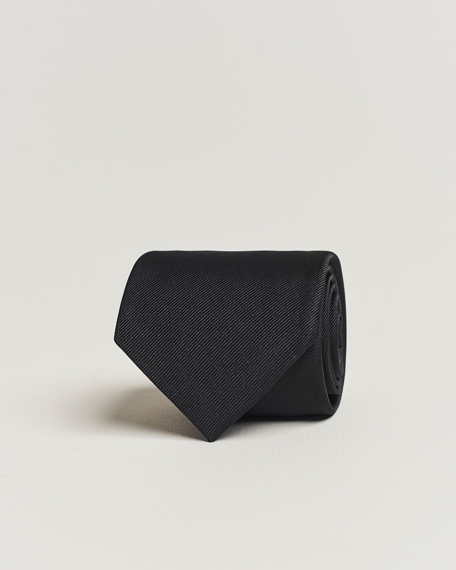 Amanda Christensen Plain Classic Tie 8 cm Black – Sort