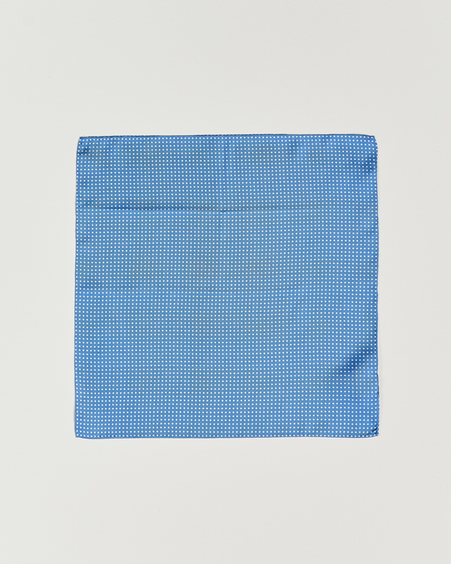 Herre | | Amanda Christensen | Handkerchief Dot Silk Sky Blue
