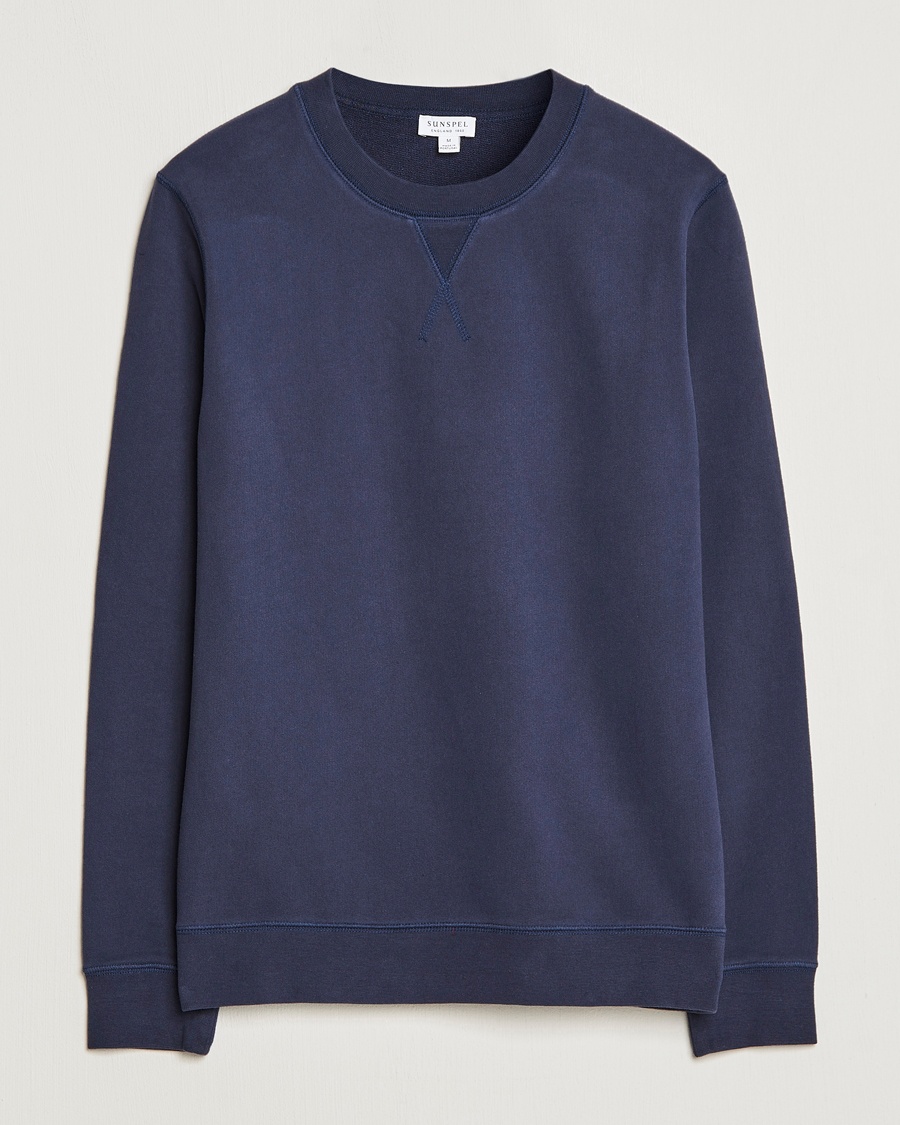 Herre | Sweatshirts | Sunspel | Loopback Sweatshirt Navy