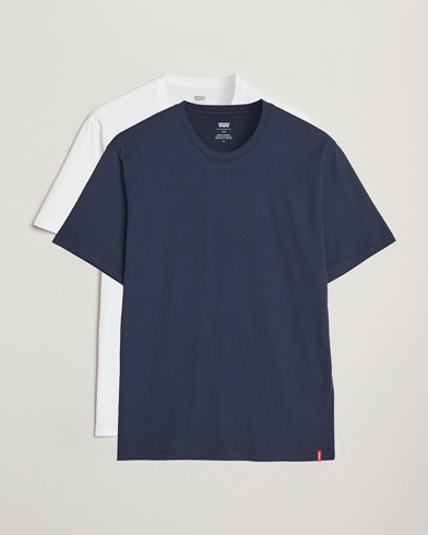  2-Pack Crew Neck T-Shirt Navy/White