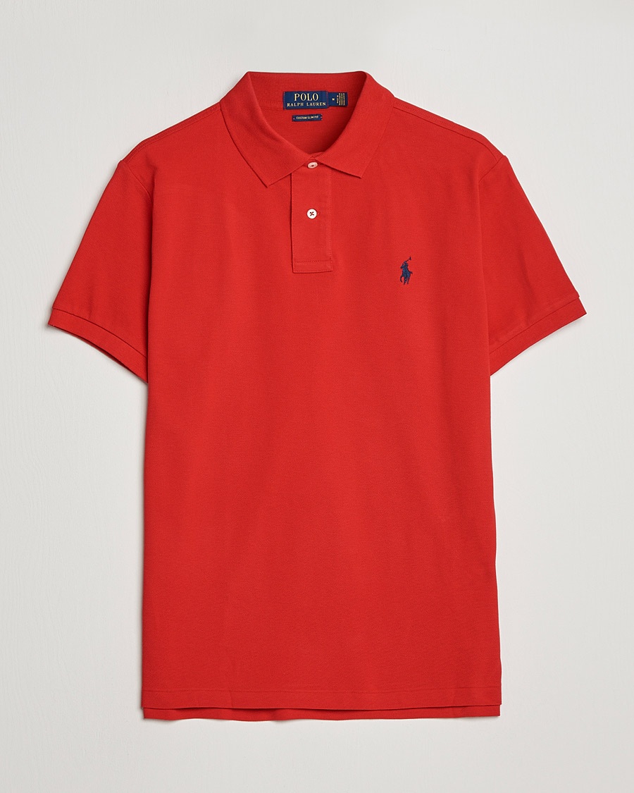 Herre | | Polo Ralph Lauren | Custom Slim Fit Polo Red