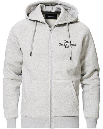 peak performance logo zip hoodie