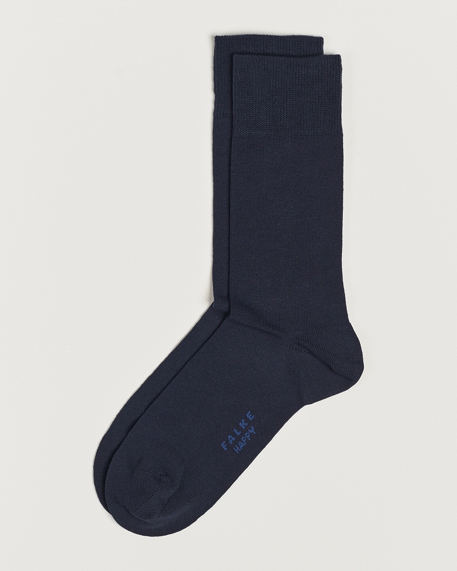 Herre | | Falke | Happy 2-Pack Cotton Socks Navy