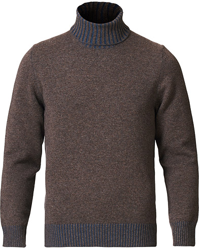 Gran Sasso Wool/Cashmere Rollneck Brown